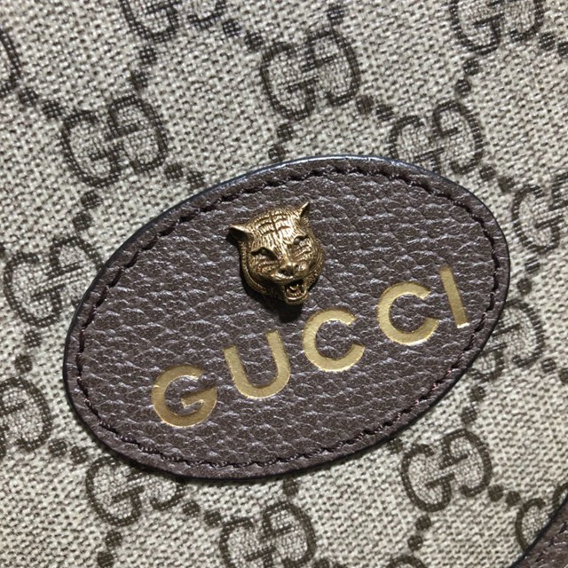 Gucci專櫃款男包 598604 古馳Vintage彩色肩帶 虎頭小方包 Gucci男士郵差包  gqy2801
